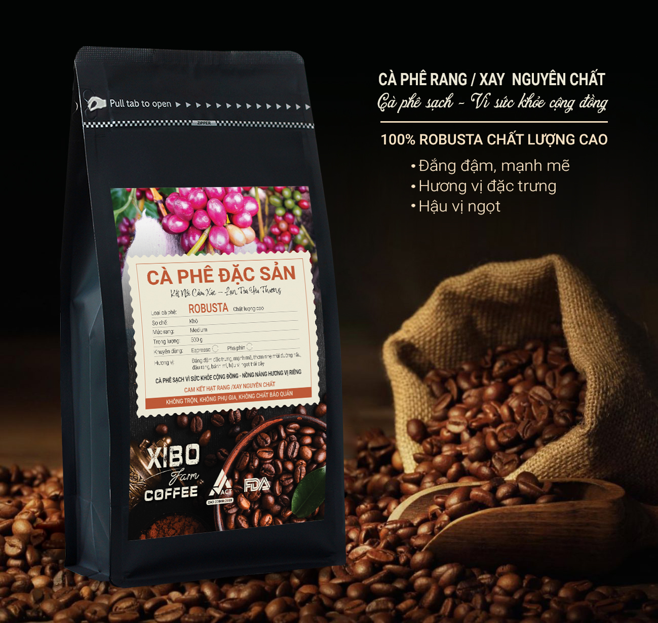 Cà phê Robusta Đặc Sản ĐăkLăk